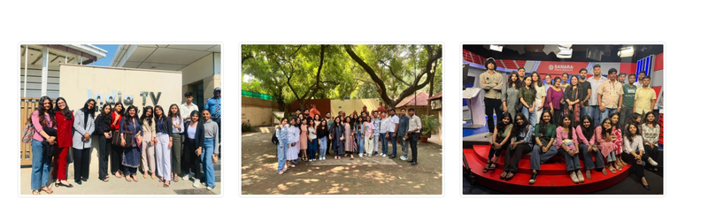 Industry visits — India TV, Sahara News